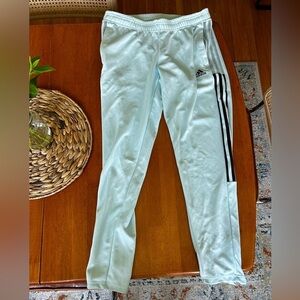 Adidas light blue track pants​